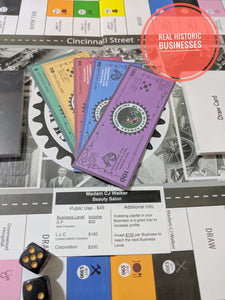 Black Wall Street The Board Game uses real historic businesses