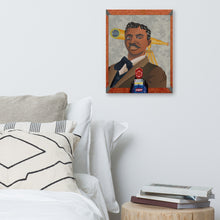 Load image into Gallery viewer, &quot;Visionary&quot; Portrait of OW Gurley Canvas Print (Original art by TJ Taylor)